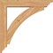 Ekena Millwork Thorton Traditional Smooth Bracket w/ Offset Brace, Western Red Cedar, 5 1/2"W x 28"D x 28"H BKT0604X28X28THR01SWR - alternate 4